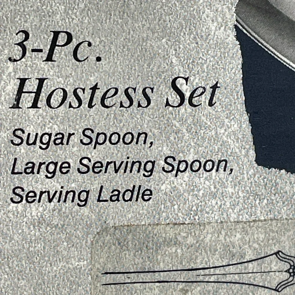 Oneida Golden Kenwood 3 Pc Hostess Set Stainless 24K Gold Accent Serving Spoons